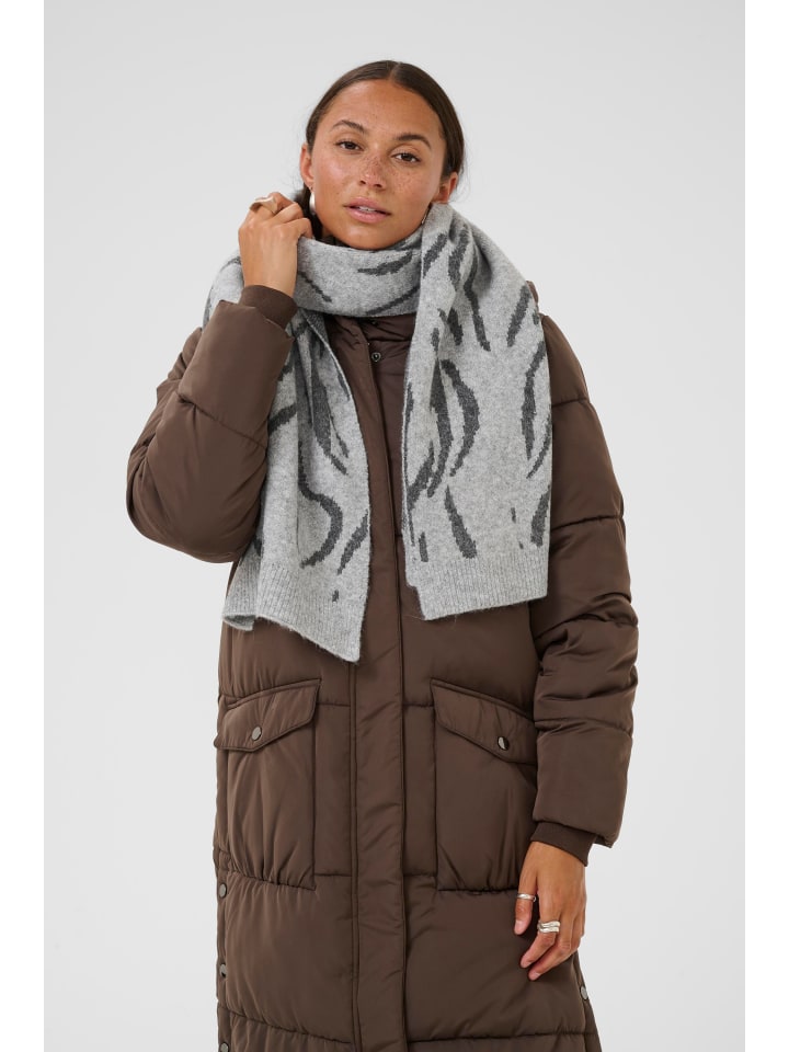 Шарф KAiduna серого цвета с черными полосками Kaffe
Шарф KAiduna серого цвета с черными полосками Kaffe