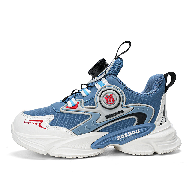 Нескользящие износостойкие низкие детские кроссовки для повседневной носки BOBDOG, синий 
Нескользящие износостойкие низкие детские кроссовки для повседневной носки BOBDOG, синий