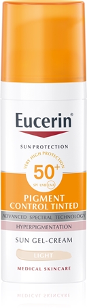 Защитная эмульсия против обесцвечивания spf 50+ Eucerin Sun Pigment Control Tinted, Light 50 ml
Защитная эмульсия против обесцвечивания spf 50+ Eucerin Sun Pigment Control Tinted, Light 50 ml