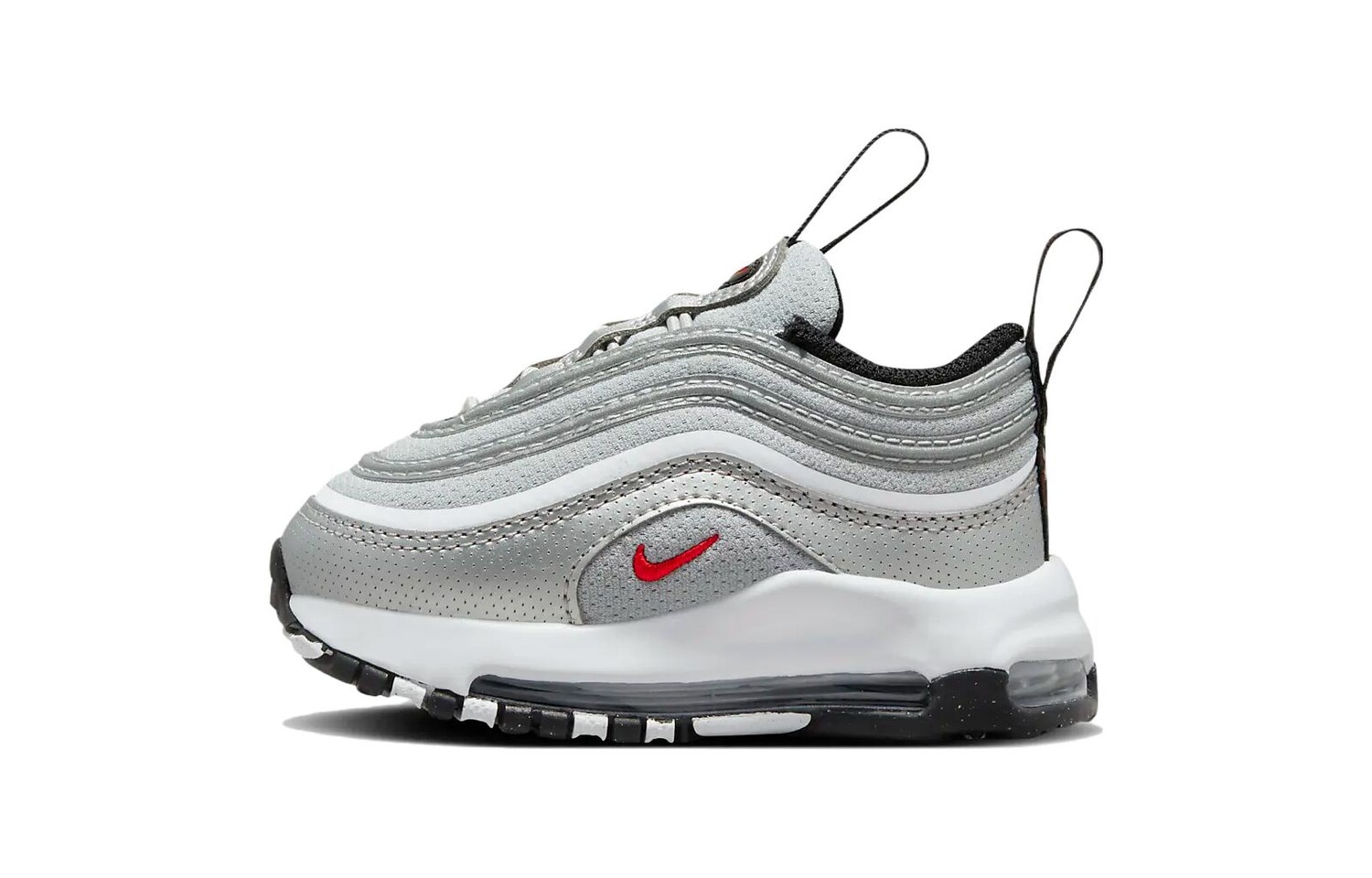 Air Max 97 QS серебряный пуля 2023 TD, кроссовки Nike, цвет Gray White 
Air Max 97 QS серебряный пуля 2023 TD, кроссовки Nike, цвет Gray White