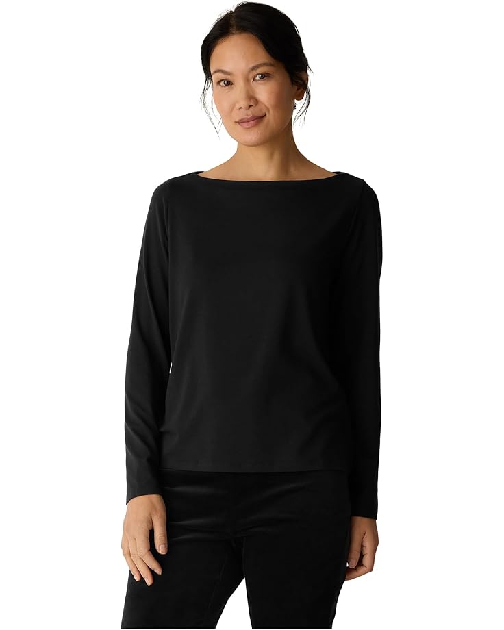 Женский топ Eileen Fisher Stretch Jersey Knit Bateau Neck Long Sleeve, Black
Женский топ Eileen Fisher Stretch Jersey Knit Bateau Neck Long Sleeve, Black