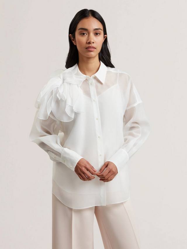 Рубашка большого размера с корсажем из органзы lanyaa Ted Baker, белый
Рубашка большого размера с корсажем из органзы lanyaa Ted Baker, белый