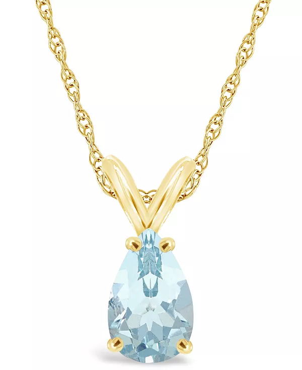 Ожерелье с подвеской из желтого золота 14 карат с аквамарином (1 карат) Macy'S, gold
Ожерелье с подвеской из желтого золота 14 карат с аквамарином (1 карат) Macy'S, gold