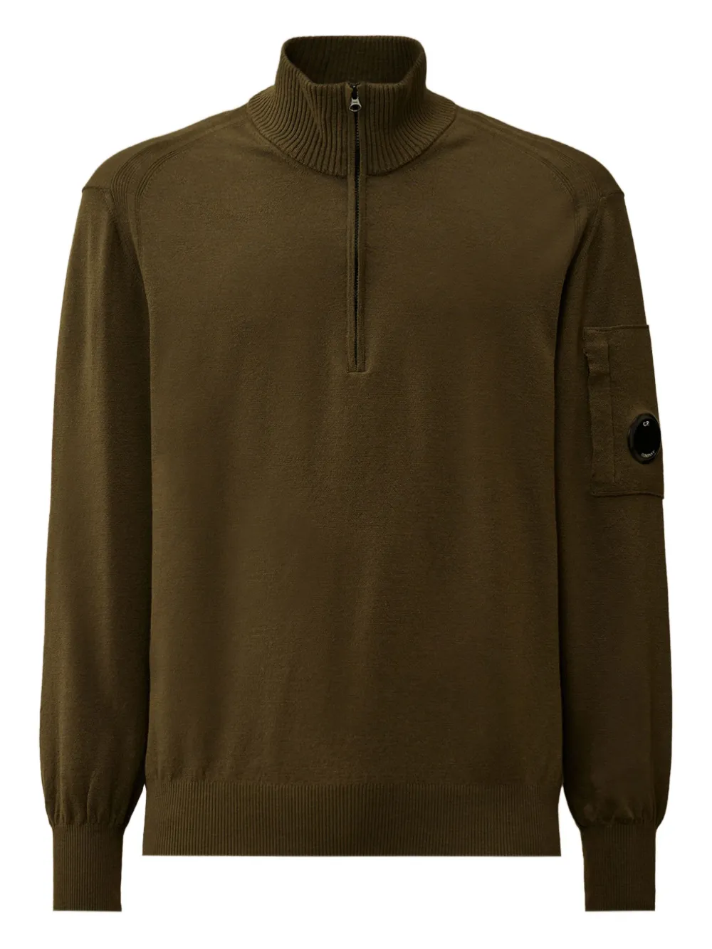 Свитер с полумолнией и линзами C.P. Company, зеленый
Свитер с полумолнией и линзами C.P. Company, зеленый