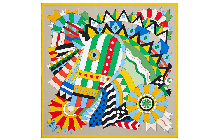 HERMES Шёлковый платок, Multicolor 
HERMES Шёлковый платок, Multicolor