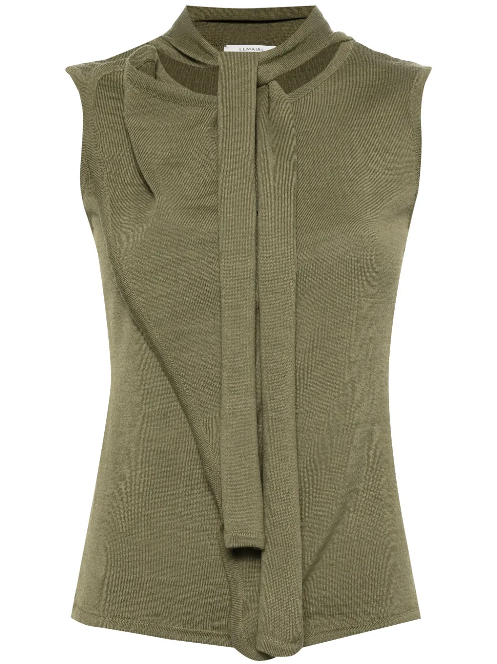 Асимметричный топ с шарфом LEMAIRE, зеленый
Асимметричный топ с шарфом LEMAIRE, зеленый