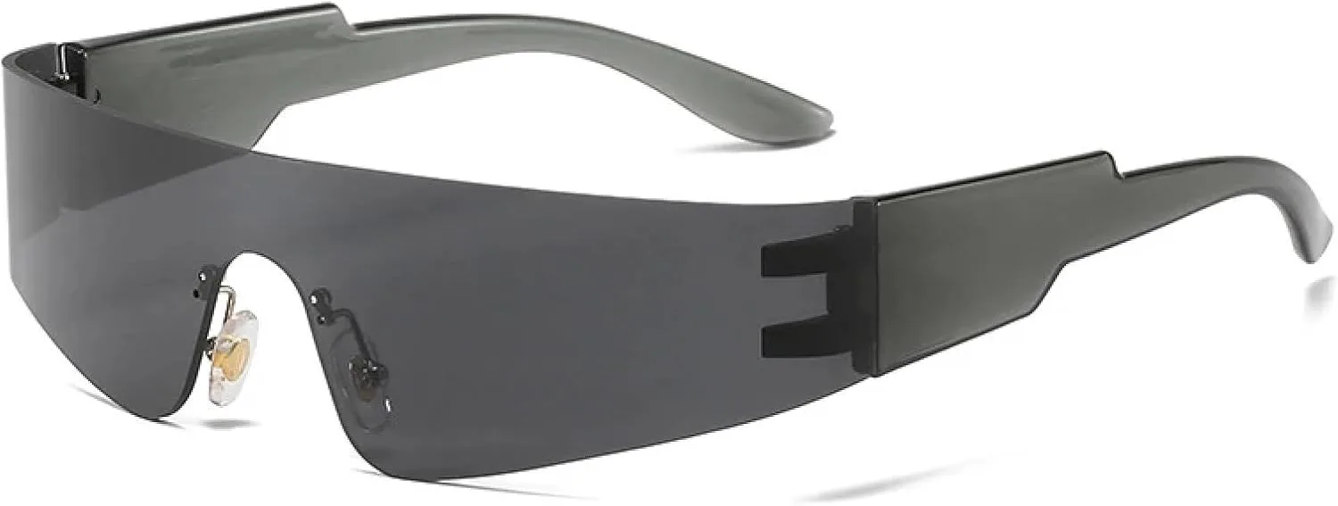 Ретро-панк солнцезащитные очки без оправы для женщин, модные, с разноцветными зеркальными линзами, защита от УФ-излучения UV400 для мужчин HHZZYVY, Grey Grey
Ретро-панк солнцезащитные очки без оправы для женщин, модные, с разноцветными зеркальными линзами, защита от УФ-излучения UV400 для мужчин HHZZYVY, Grey Grey