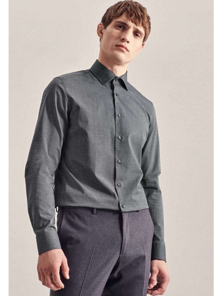 Рубашка Seidensticker, серый
Рубашка Seidensticker, серый