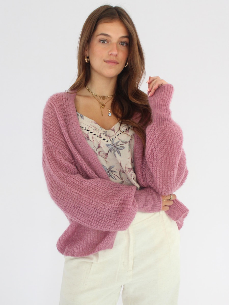 Вязаный кардиган Honnête Atelier Rose, темно-розовый
Вязаный кардиган Honnête Atelier Rose, темно-розовый