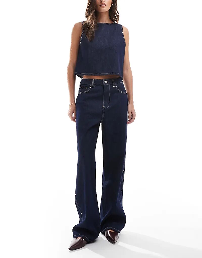 Джинсы stud dad цвета индиго ASOS DESIGN
Джинсы stud dad цвета индиго ASOS DESIGN