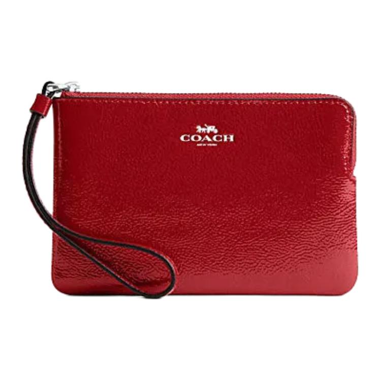 COACH Кожаный клатч с угловой молнией для женщин красный
COACH Кожаный клатч с угловой молнией для женщин красный