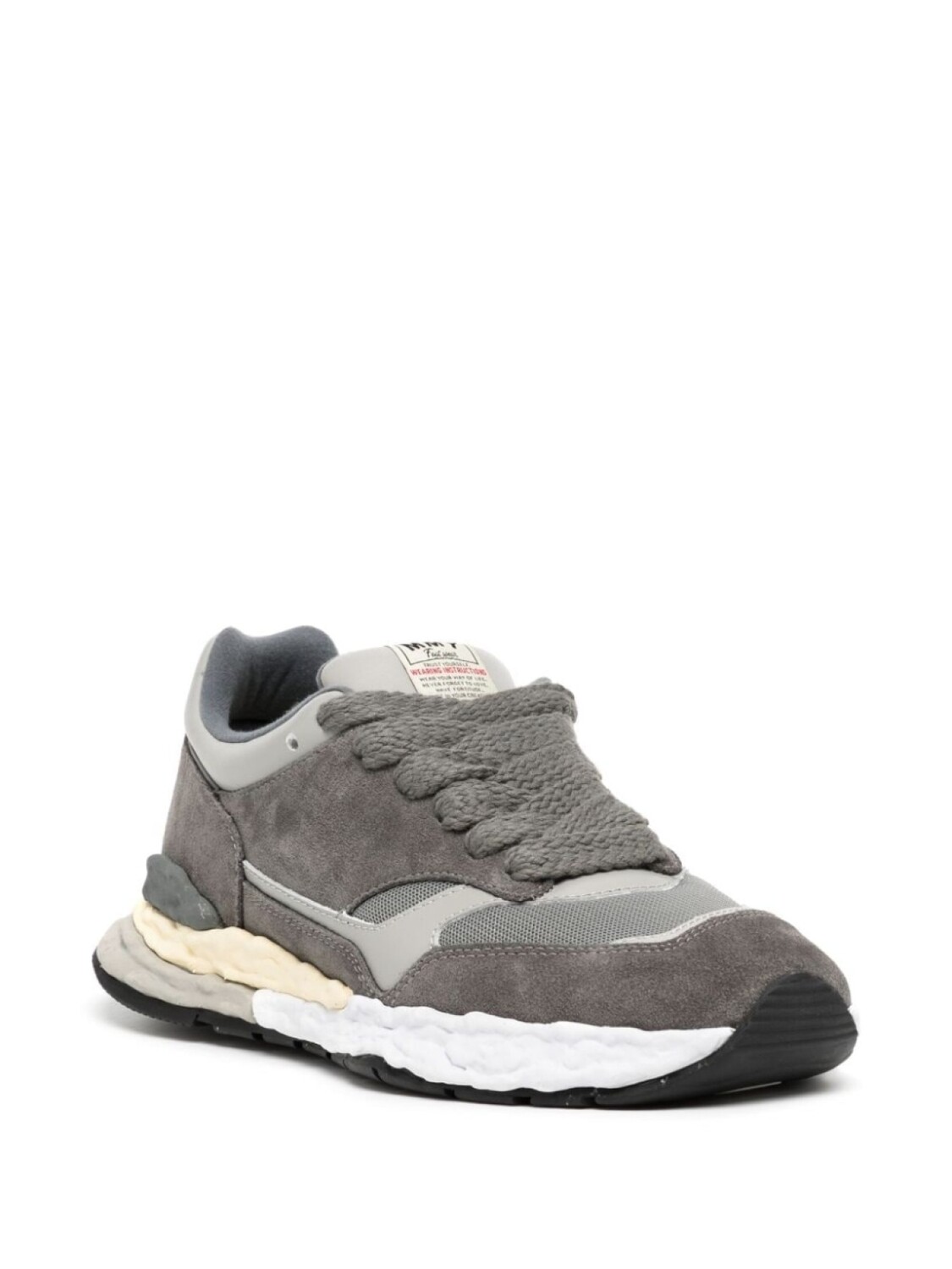 Кроссовки George на шнуровке Maison Mihara Yasuhiro, серый 
Кроссовки George на шнуровке Maison Mihara Yasuhiro, серый