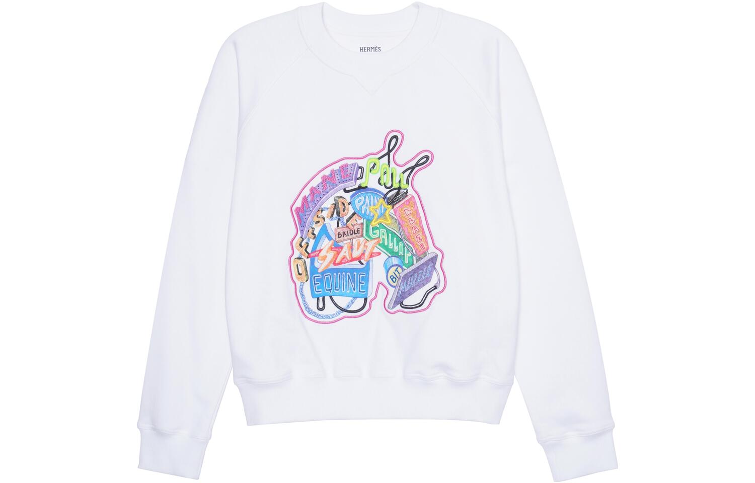 Футболка Chevaloscope с вышивкой HERMES, белая
Футболка Chevaloscope с вышивкой HERMES, белая