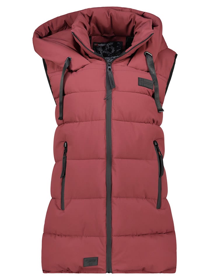 Geographical Norway Стеганый жилет «Долбар» в бордоском цвете
Geographical Norway Стеганый жилет «Долбар» в бордоском цвете