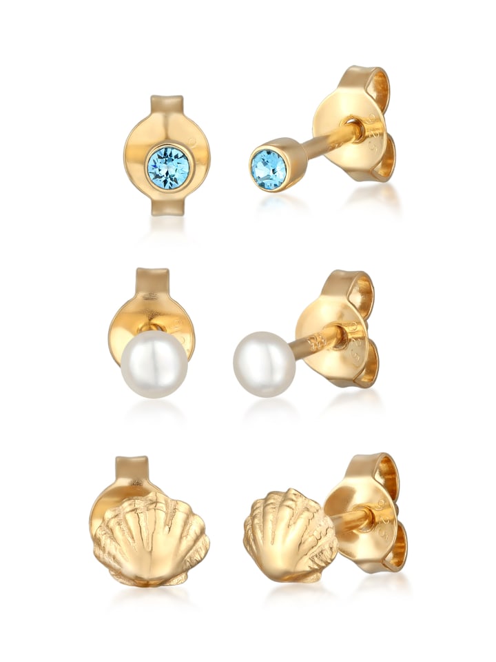 Elli Серьги из серебра 925 пробы в форме ракушки с золотым покрытием
Elli Серьги из серебра 925 пробы в форме ракушки с золотым покрытием