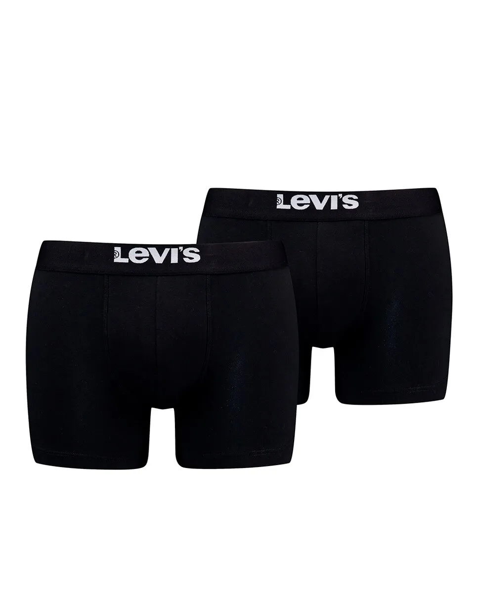 Набор из 2 мужских трусов Levi's однотонных цветов из натурального хлопка, черный
Набор из 2 мужских трусов Levi's однотонных цветов из натурального хлопка, черный