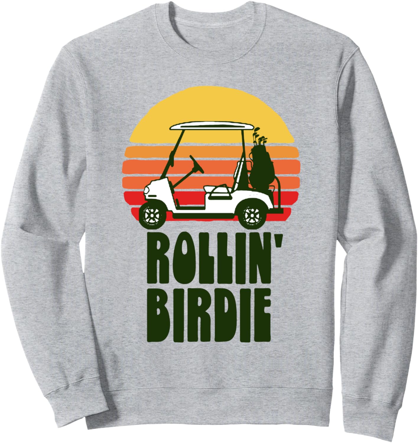 Забавная толстовка Rollin' Birdie с изображением гольф-кара в винтажном ретро-стиле «Закат» для гольфиста The Robot Ranger - Fun Apparel & Gifts, серый
Забавная толстовка Rollin' Birdie с изображением гольф-кара в винтажном ретро-стиле «Закат» для гольфиста The Robot Ranger - Fun Apparel & Gifts, серый