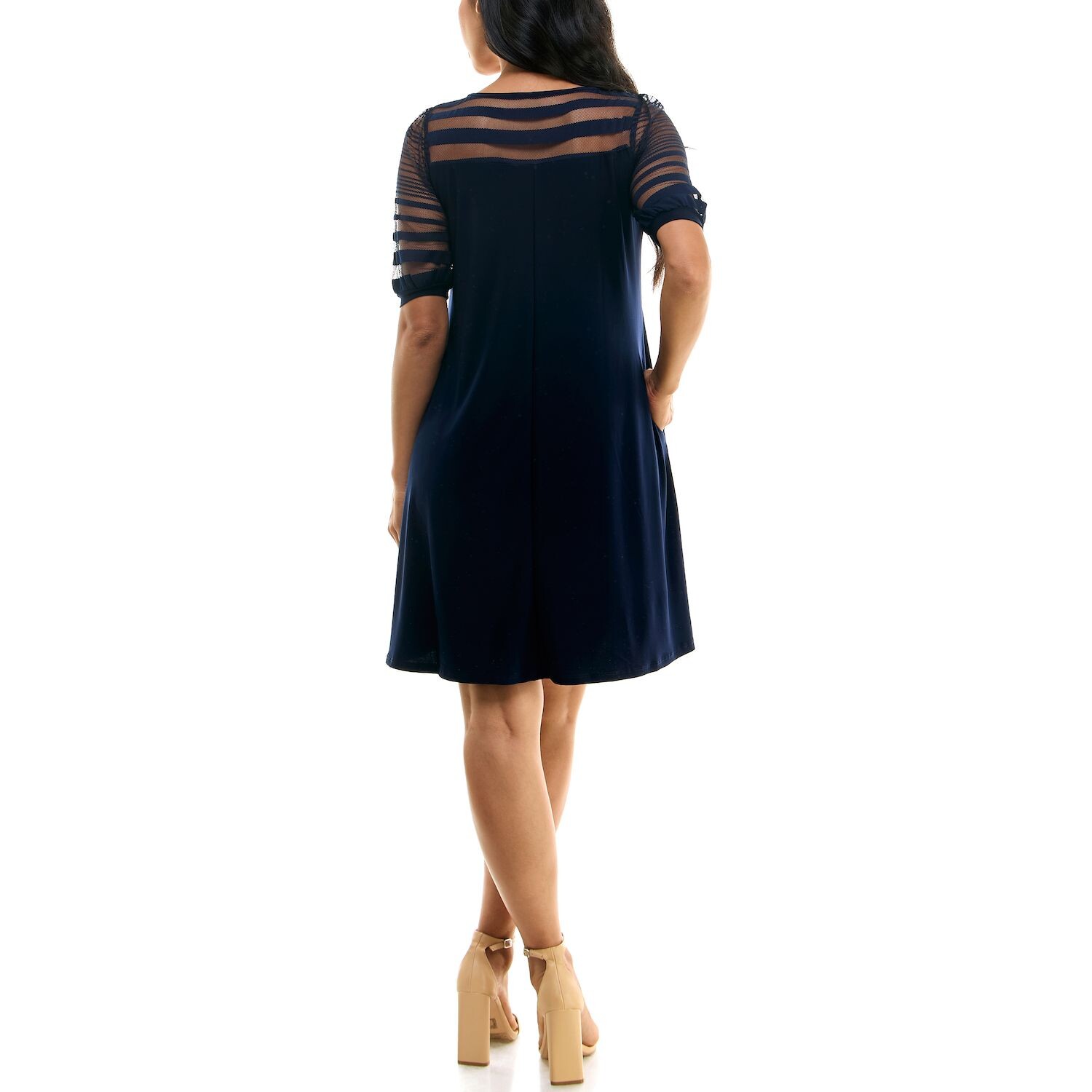 Женское полупрозрачное платье Nina Leonard Nina Leonard, темно-синий 
Женское полупрозрачное платье Nina Leonard Nina Leonard, темно-синий