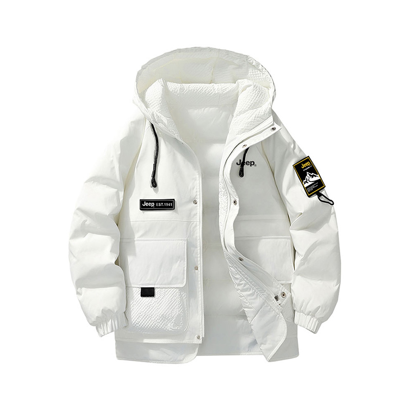 Jeep Унисекс пуховик, White 
Jeep Унисекс пуховик, White