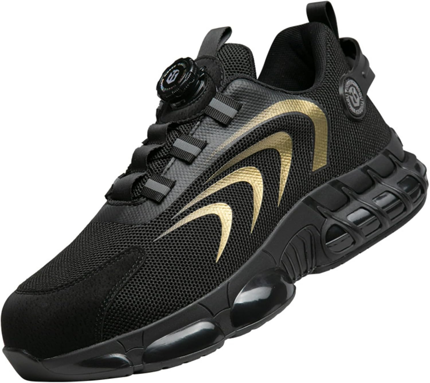 Мужские кроссовки с защитным стальным носком, противоскользящие, удобные, проколоустойчивые, дышащие, для строительства и промышленности Macefil, черный
Мужские кроссовки с защитным стальным носком, противоскользящие, удобные, проколоустойчивые, дышащие, для строительства и промышленности Macefil, черный