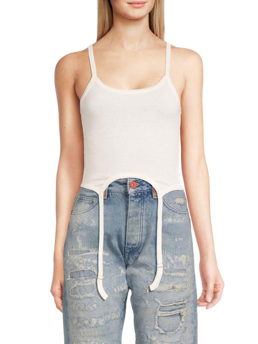 Однотонный укороченный топ Heron Preston, белый
Однотонный укороченный топ Heron Preston, белый