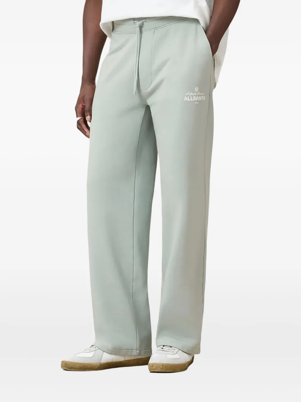 Брюки с логотипом и завязками AllSaints, зеленый
Брюки с логотипом и завязками AllSaints, зеленый