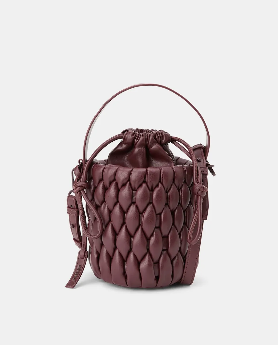Плетеная сумка-ведро Jo & Mr. Joe, бордовый
Плетеная сумка-ведро Jo & Mr. Joe, бордовый