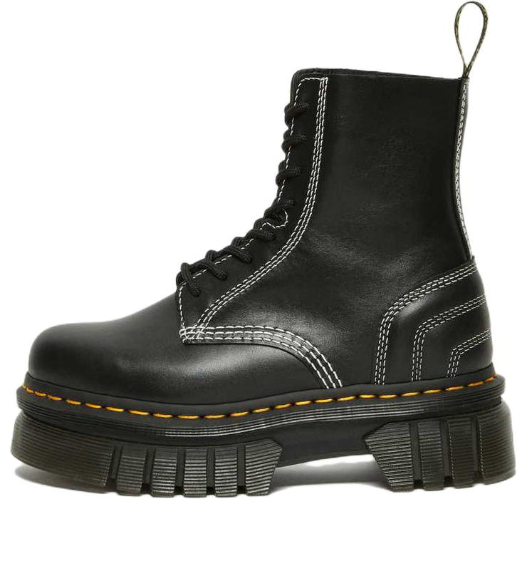 Мужские ботинки Dr. Martens Audrick кожаные на платформе с контрастной строчкой, черный 
Мужские ботинки Dr. Martens Audrick кожаные на платформе с контрастной строчкой, черный