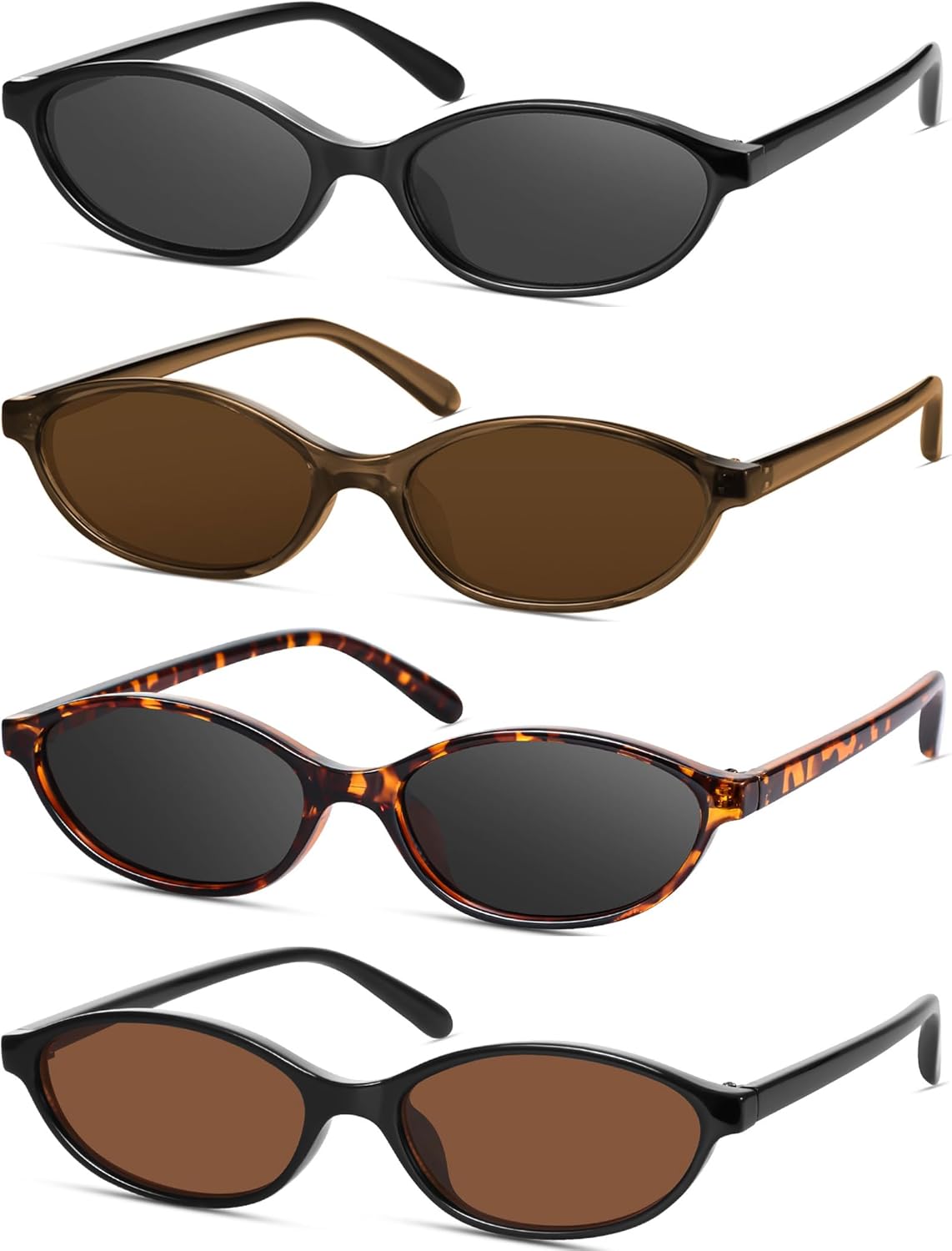 Ретро-солнцезащитные очки «кошачий глаз» овальной формы для женщин, в стиле Y2k, модные узкие солнцезащитные очки с защитой от УФ-излучения YMRFW, 4pack(black/Gray+brown/Brown+tortoise/Gray+black/Brown)
Ретро-солнцезащитные очки «кошачий глаз» овальной формы для женщин, в стиле Y2k, модные узкие солнцезащитные очки с защитой от УФ-излучения YMRFW, 4pack(black/Gray+brown/Brown+tortoise/Gray+black/Brown)