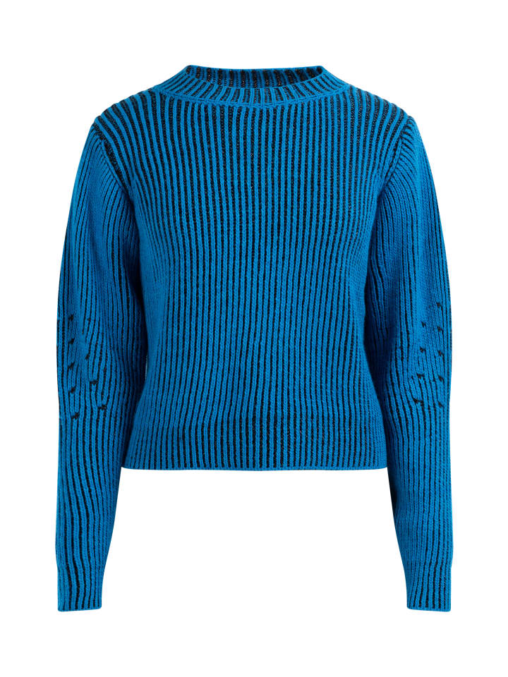 Женский вязаный свитер королевского синего цвета myMo at night
Женский вязаный свитер королевского синего цвета myMo at night