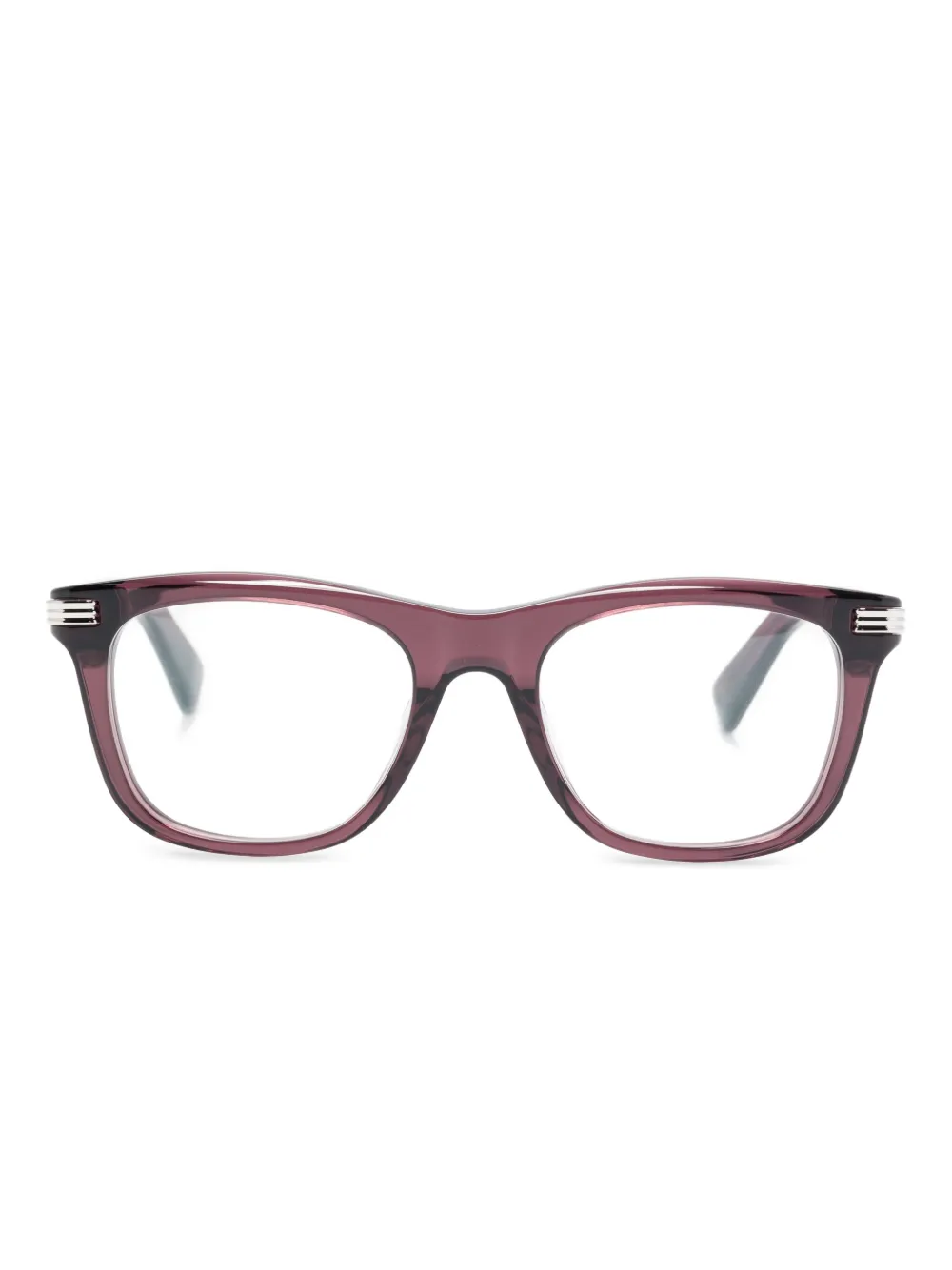 Очки в прямоугольной оправе Cartier Eyewear, фиолетовый
Очки в прямоугольной оправе Cartier Eyewear, фиолетовый