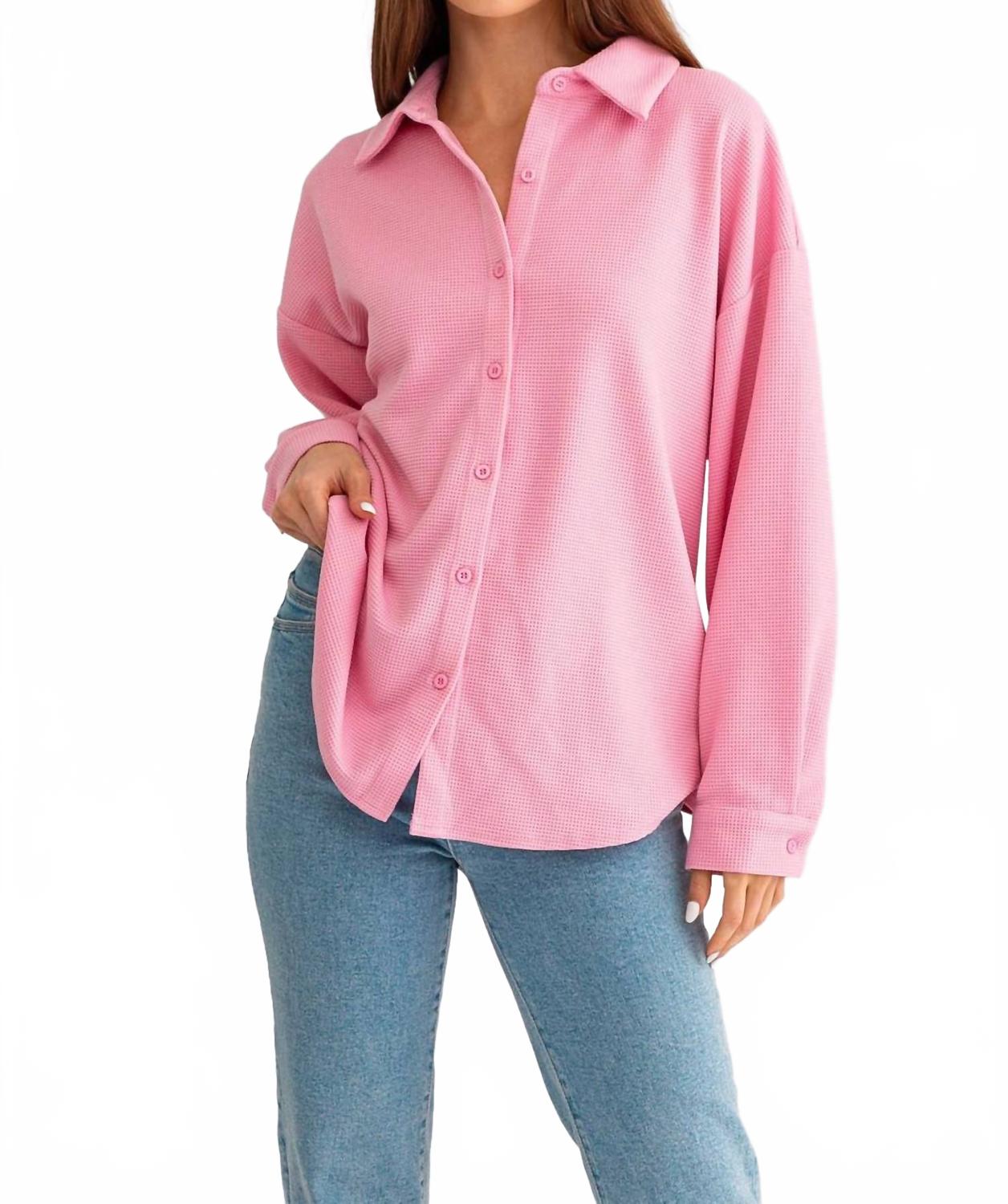 LE LIS Термофутболка на пуговицах, цвет жевательная резинка
LE LIS Термофутболка на пуговицах, цвет жевательная резинка