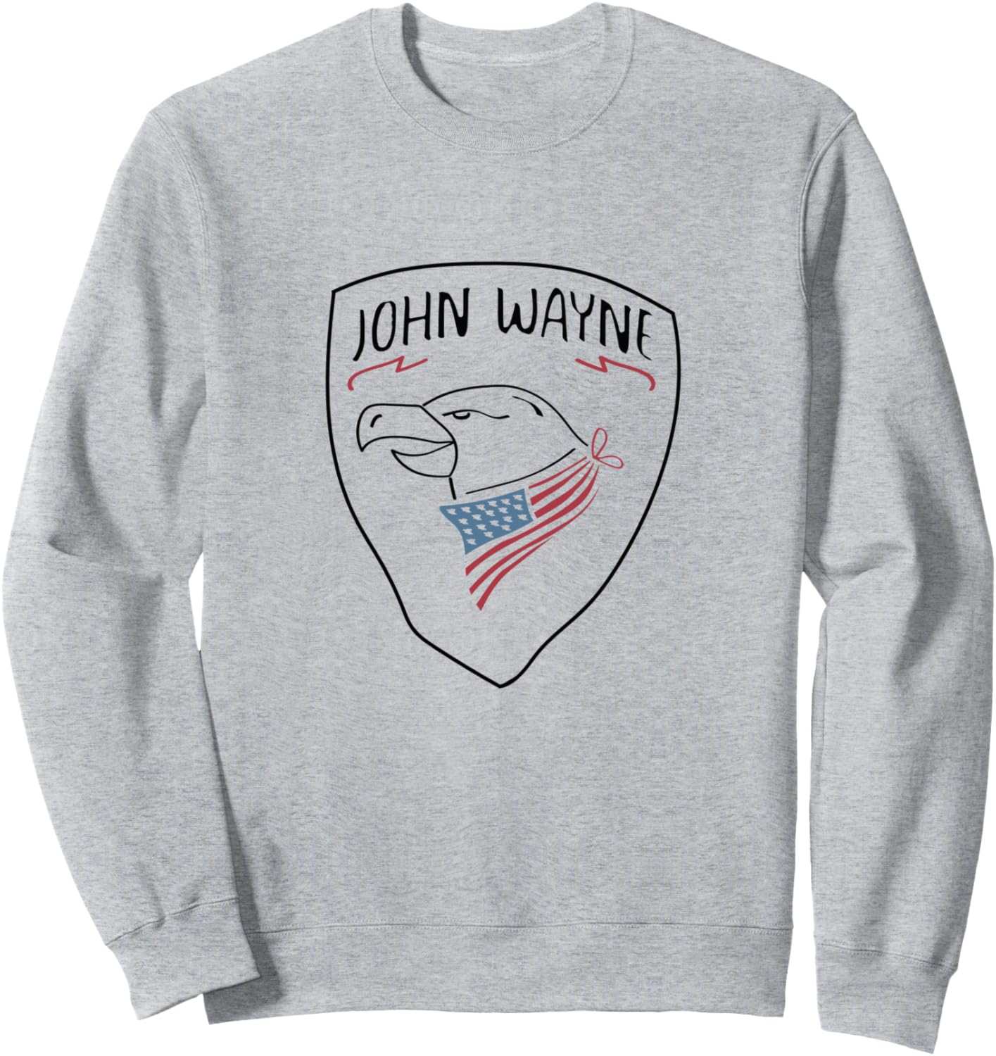 Толстовка с изображением американского флага и орла Джона Уэйна John Wayne, серый
Толстовка с изображением американского флага и орла Джона Уэйна John Wayne, серый