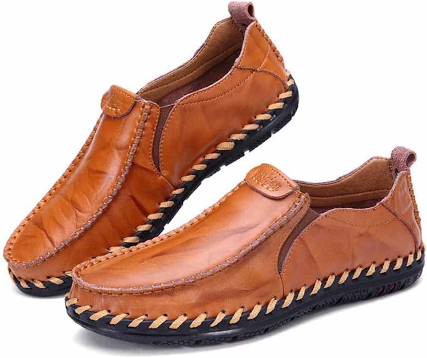 Мужские кожаные удобные туфли MSYINGL, ручная строчка, шнурованные повседневные туфли, легкие прогулочные обувь для улицы, лодочные туфли, коричневый
Мужские кожаные удобные туфли MSYINGL, ручная строчка, шнурованные повседневные туфли, легкие прогулочные обувь для улицы, лодочные туфли, коричневый