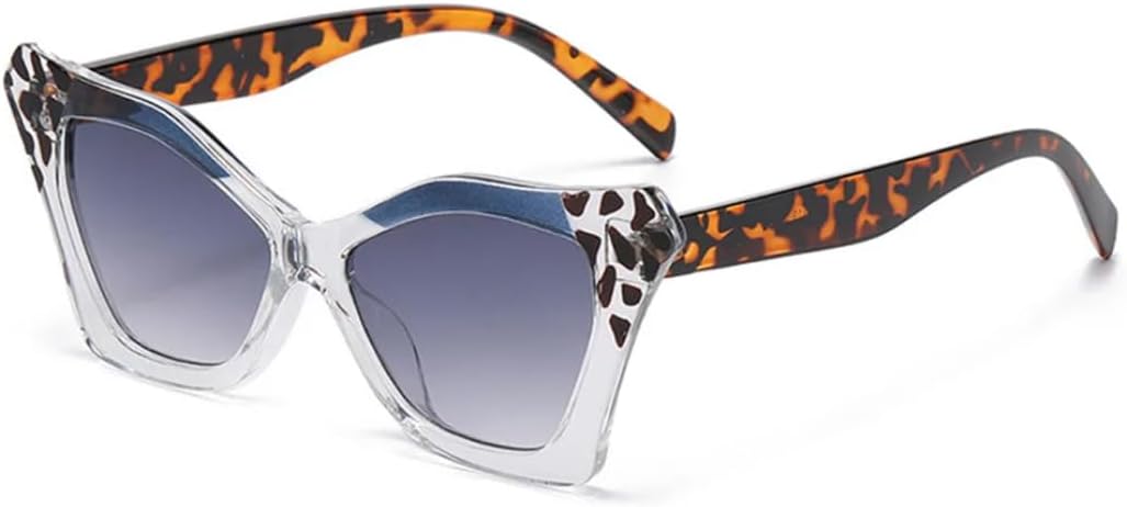 Солнцезащитные очки с защитой от УФ-излучения UV400 | Градиентный леопардовый принт "кошачий глаз" | Линзы конфетных цветов | Для женщин и мужчин | Для занятий спортом на открытом воздухе и вождения DSVIGF, Transparent Blue
Солнцезащитные очки с защитой от УФ-излучения UV400 | Градиентный леопардовый принт "кошачий глаз" | Линзы конфетных цветов | Для женщин и мужчин | Для занятий спортом на открытом воздухе и вождения DSVIGF, Transparent Blue