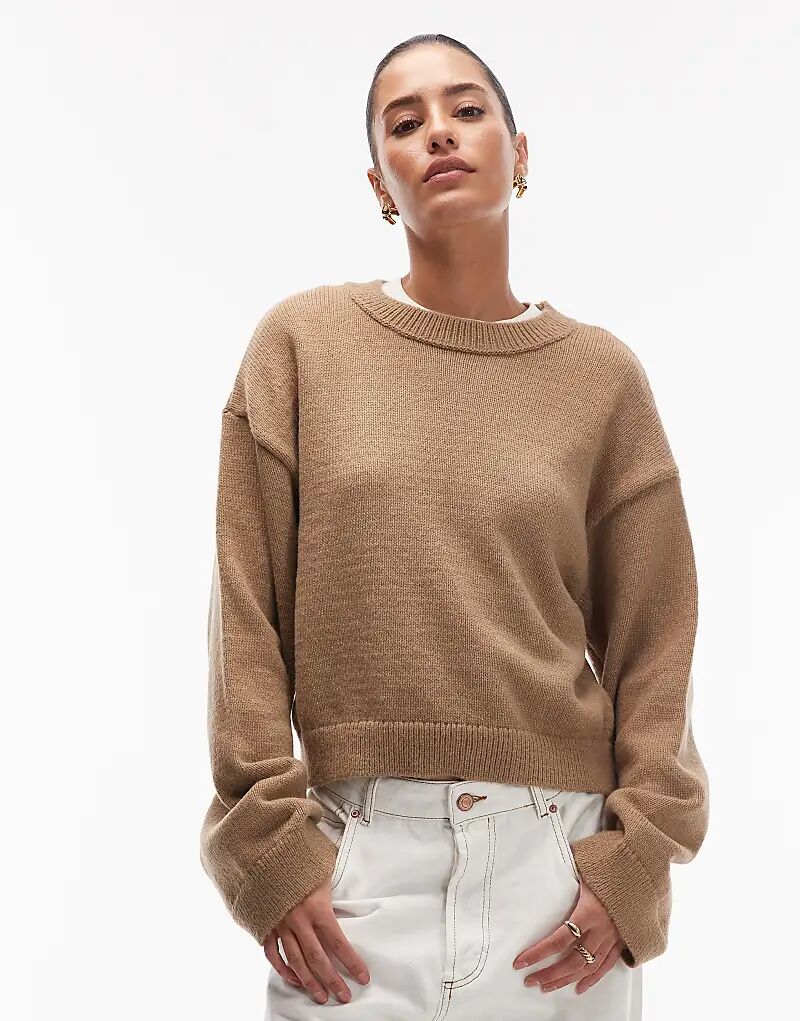 Пушистый вязаный джемпер с широкими рукавами ASOS DESIGN коричневого цвета
Пушистый вязаный джемпер с широкими рукавами ASOS DESIGN коричневого цвета