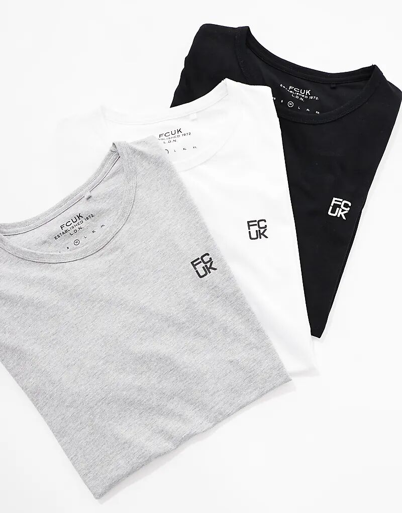 Набор из 3 хлопковых футболок French Connection с круглым вырезом и короткими рукавами, черный цвет
Набор из 3 хлопковых футболок French Connection с круглым вырезом и короткими рукавами, черный цвет