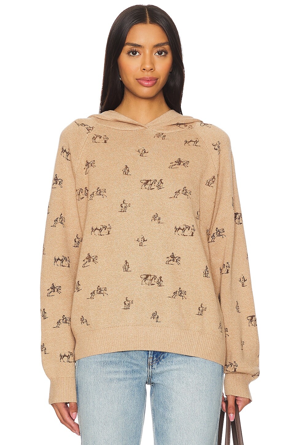 Толстовка x revolve western Found, коричневый 
Толстовка x revolve western Found, коричневый