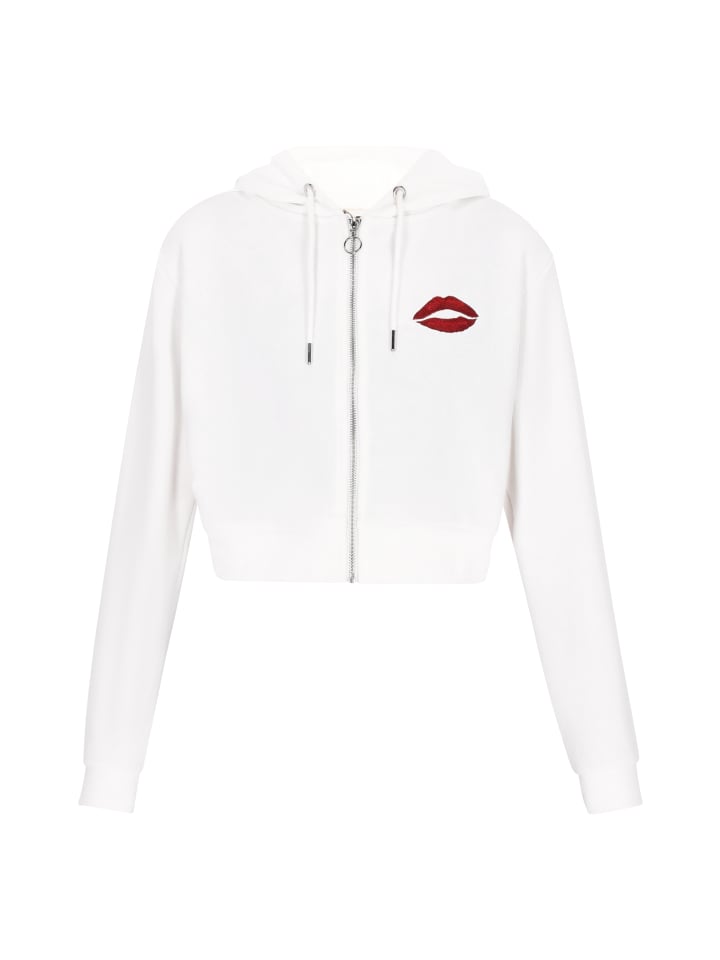 Женская толстовка с капюшоном белого цвета myMo ROCKS
Женская толстовка с капюшоном белого цвета myMo ROCKS