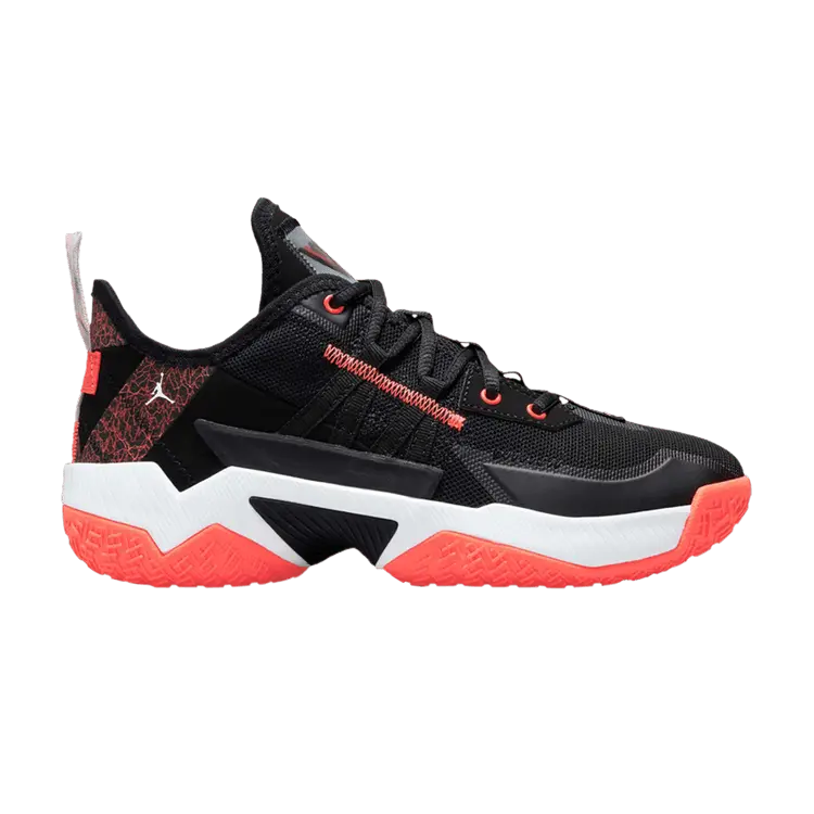 Кроссовки Jordan One Take 2 GS 'Black Bright Crimson', черный 
Кроссовки Jordan One Take 2 GS 'Black Bright Crimson', черный