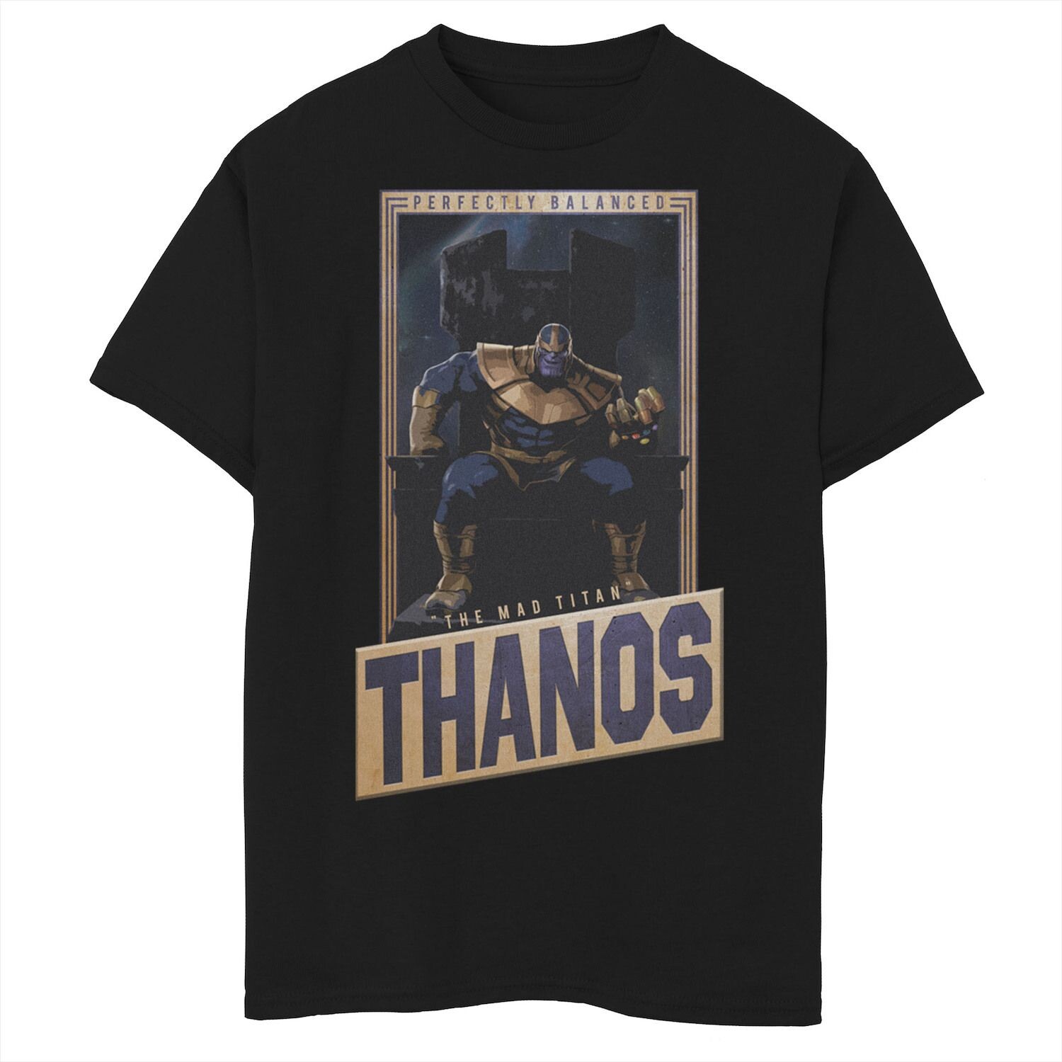 Футболка с идеально сбалансированным портретом и графикой «Марвел Мстители Танос» для мальчиков 8–20 лет Licensed Character, черный
Футболка с идеально сбалансированным портретом и графикой «Марвел Мстители Танос» для мальчиков 8–20 лет Licensed Character, черный