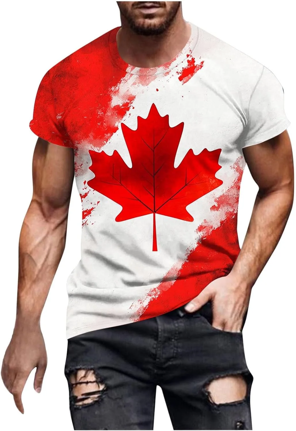 Футболка Canada Day с принтом Maple Leaf, мужская, короткий рукав
Футболка Canada Day с принтом Maple Leaf, мужская, короткий рукав