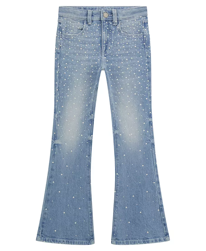 Джинсовые расклешенные брюки с жемчужным принтом для девочек Big Girls GUESS, синий
Джинсовые расклешенные брюки с жемчужным принтом для девочек Big Girls GUESS, синий