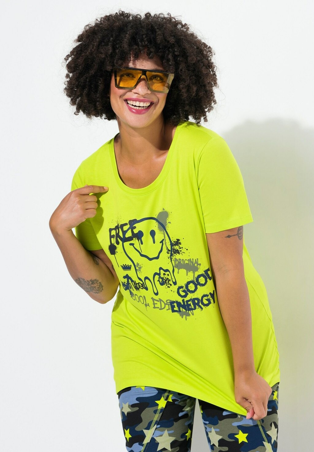 Футболка с принтом SMILEY HALF SLEEVES Angel of Style, светло-зеленый
Футболка с принтом SMILEY HALF SLEEVES Angel of Style, светло-зеленый