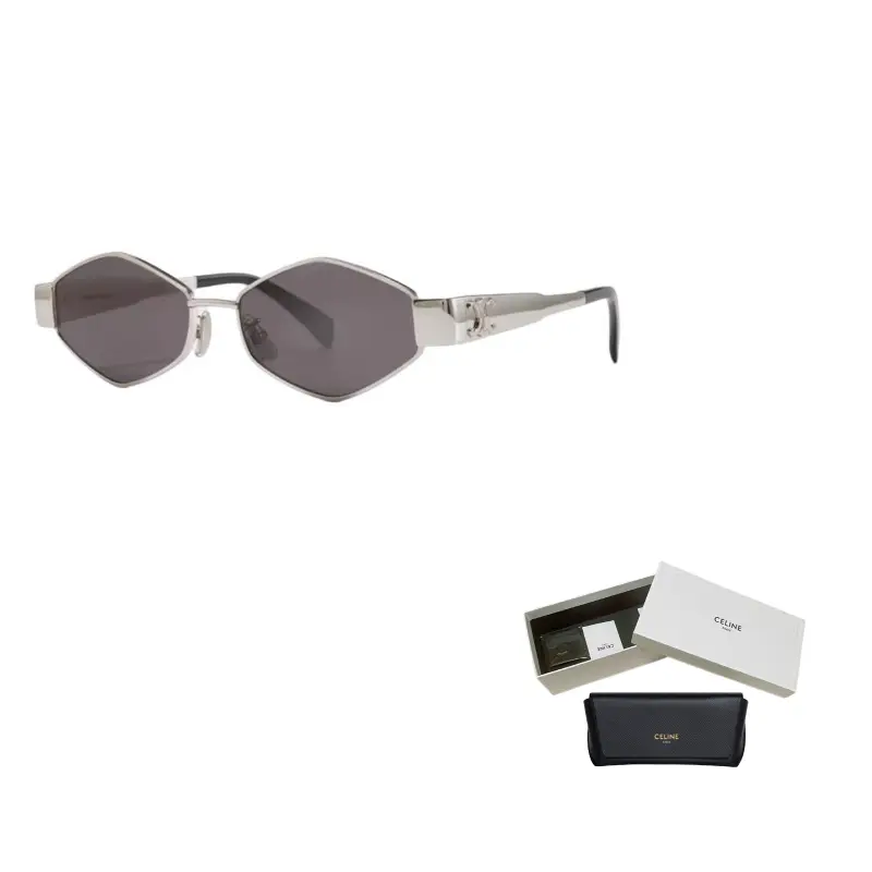 CELINE Пластиковая оправа с металлическими вставками солнцезащитные очки неправильной формы женские разноцветные, Silver
CELINE Пластиковая оправа с металлическими вставками солнцезащитные очки неправильной формы женские разноцветные, Silver