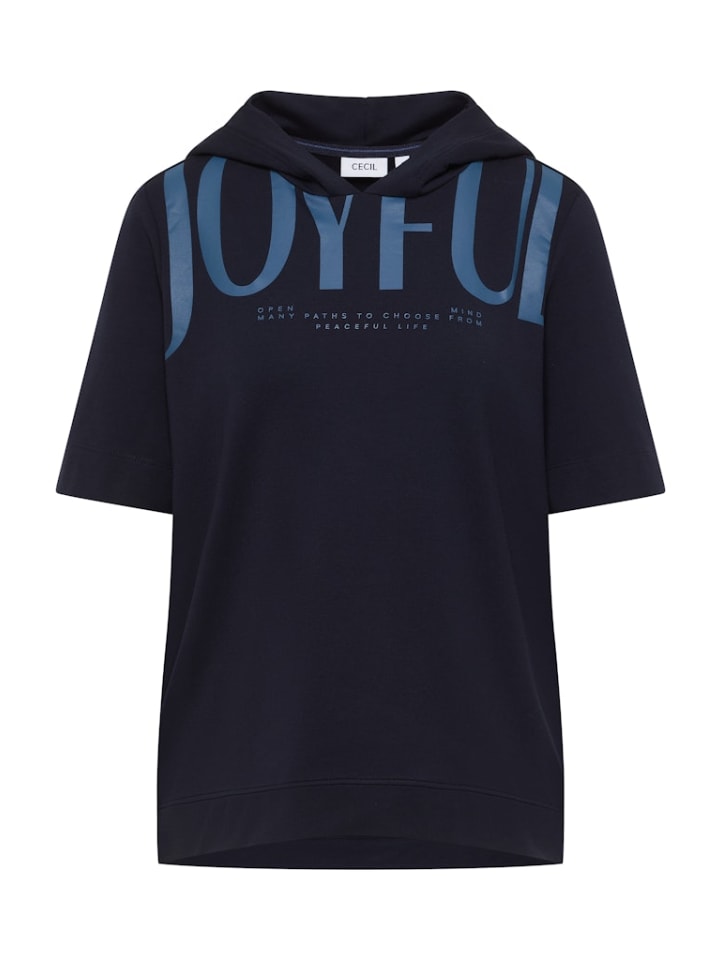 Рубашка с капюшоном и надписью синего цвета Cecil
Рубашка с капюшоном и надписью синего цвета Cecil