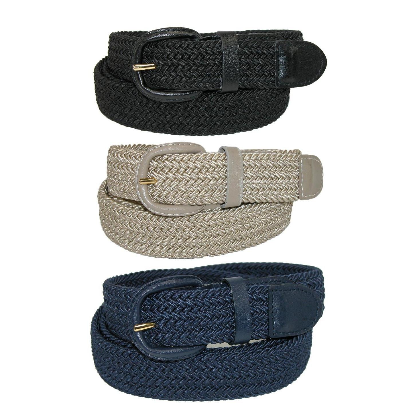 Мужской эластичный плетеный ремень (упаковка из 3 цветов) CTM, черный/хаки/темно-синий
Мужской эластичный плетеный ремень (упаковка из 3 цветов) CTM, черный/хаки/темно-синий