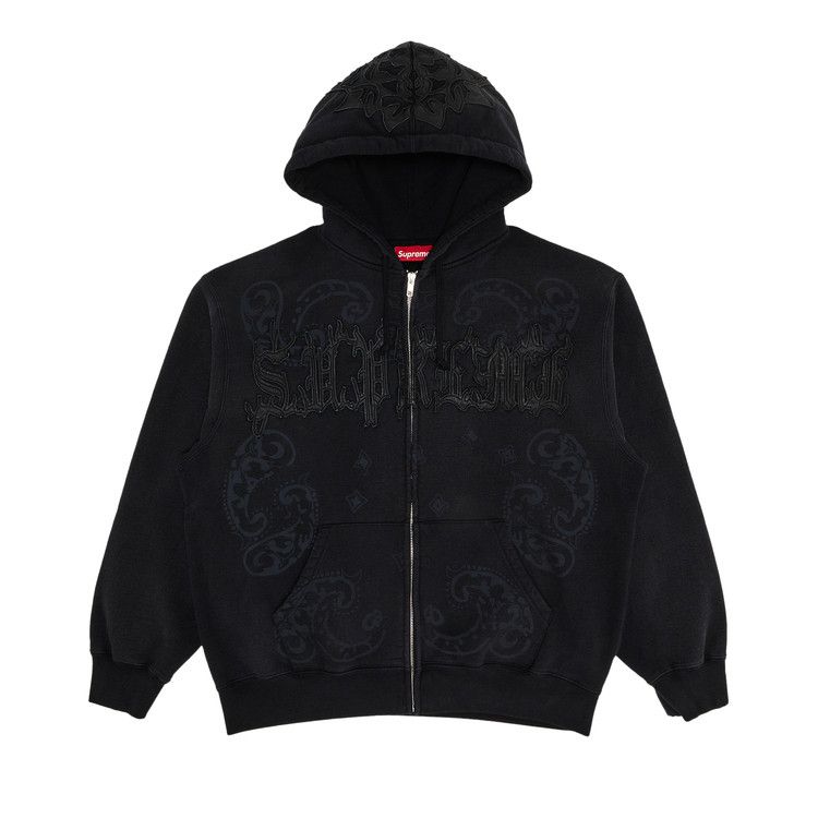 Толстовка Supreme Leather Appliqué Zip Up Hooded Sweatshirt, Black
Толстовка Supreme Leather Appliqué Zip Up Hooded Sweatshirt, Black