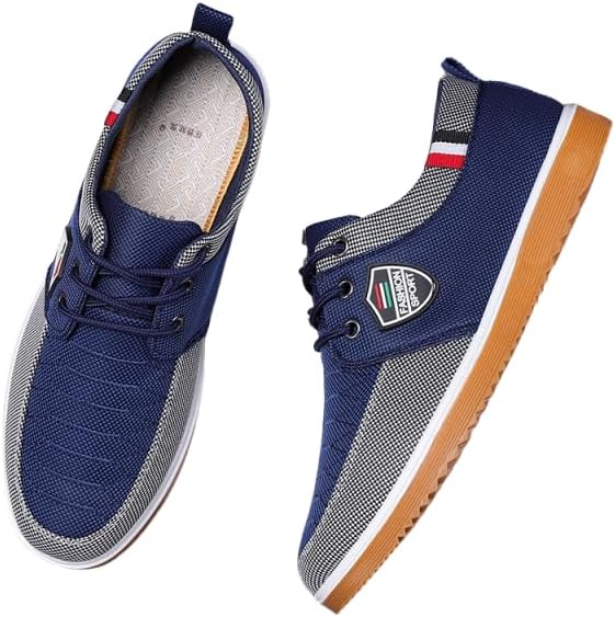 Мужские повседневные шнуровочные удобные дышащие нескользящие обувь с текстильным верхом для ходьбы и вождения, на все сезоны Hhhchpm, синий
Мужские повседневные шнуровочные удобные дышащие нескользящие обувь с текстильным верхом для ходьбы и вождения, на все сезоны Hhhchpm, синий