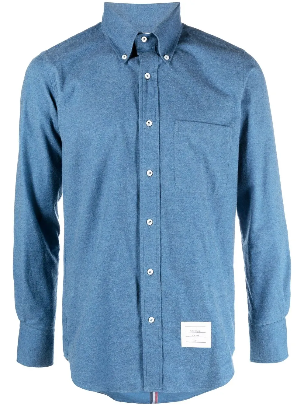 Джинсовая рубашка с нашивкой-логотипом THOM BROWNE, синий
Джинсовая рубашка с нашивкой-логотипом THOM BROWNE, синий